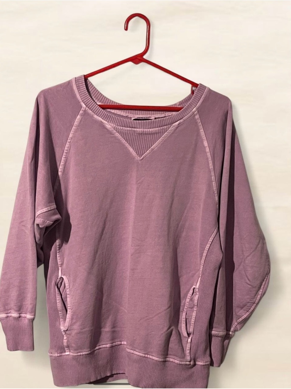 Zenana Outfitters Dusty Rose Pullover Sweatshirt